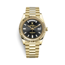 Rolex Day Date 1:1 Super Clone Watches| Swiss ETA 3255 Movement Yellow Gold Black Dial