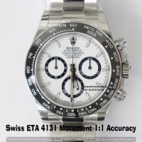 Rolex Daytona Panda 126500LN Swiss ETA Watch |1:1 Super Cloned 4131 Movement| Same Thickness & Accuracy