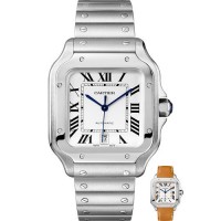 Cartier Santos Super Clone Watch| Swiss ETA 1847 Movement Ref. WSSA0009