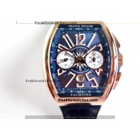 Franck Muller Vanguard Super Clone Yachting 18k Rose Gold Watch Ref. V 45 CC DT YACHTING 5N (BL)