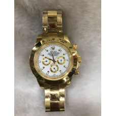 Rolex Daytona Gold White Dial Men's Watch