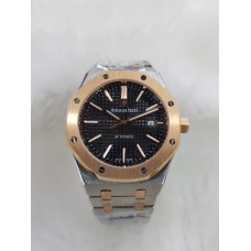 Audemars Piguet Royal Oak Swiss ETA Automatic Dual Tone Black Dial Watch