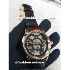 Ulysse Nardin Excalibur Skeleton Automatic Rose Gold Black Watch