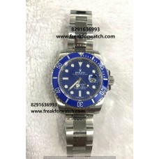 Rolex Date Submariner Automatic Blue Dial Oyster Bracelet Watch